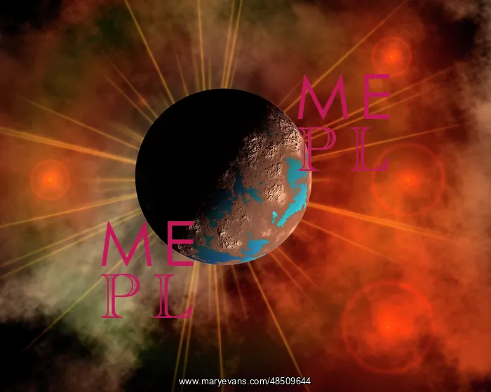 : A hypothetical alien world with oceans : A hypothetical alien world with oceans