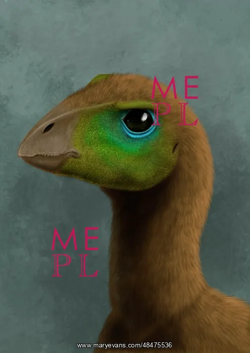 : Hypsilophodon dinosaur portrait : Hypsilophodon dinosaur portrait