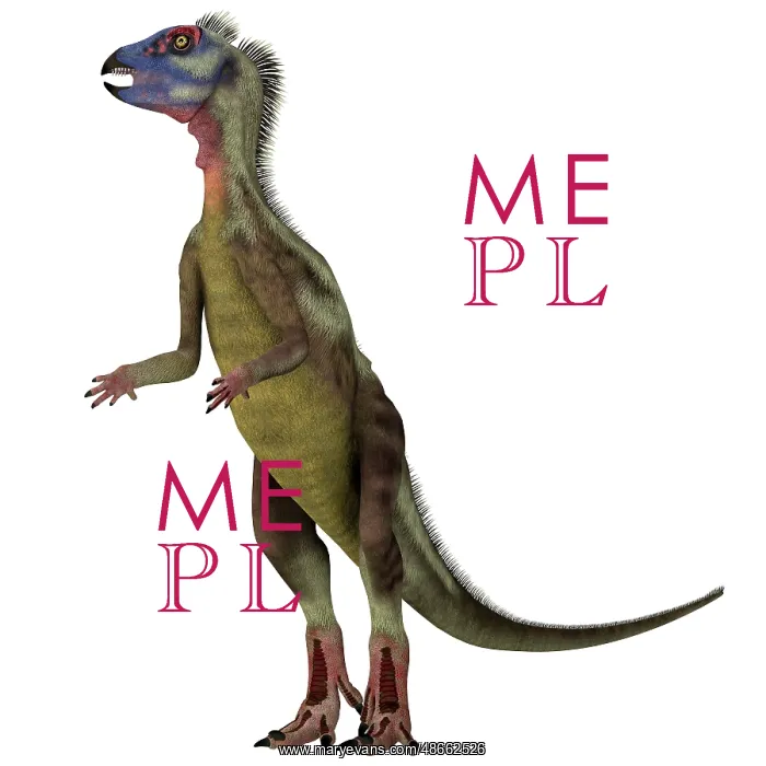 : Hypsilophodon dinosaur, white background : Hypsilophodon dinosaur, white background