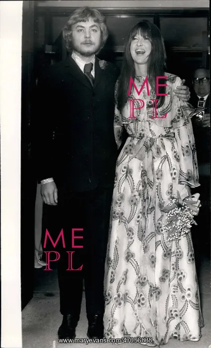 : Hywel Bennett and Cathy McGowan wedding : Hywel Bennett and Cathy McGowan wedding