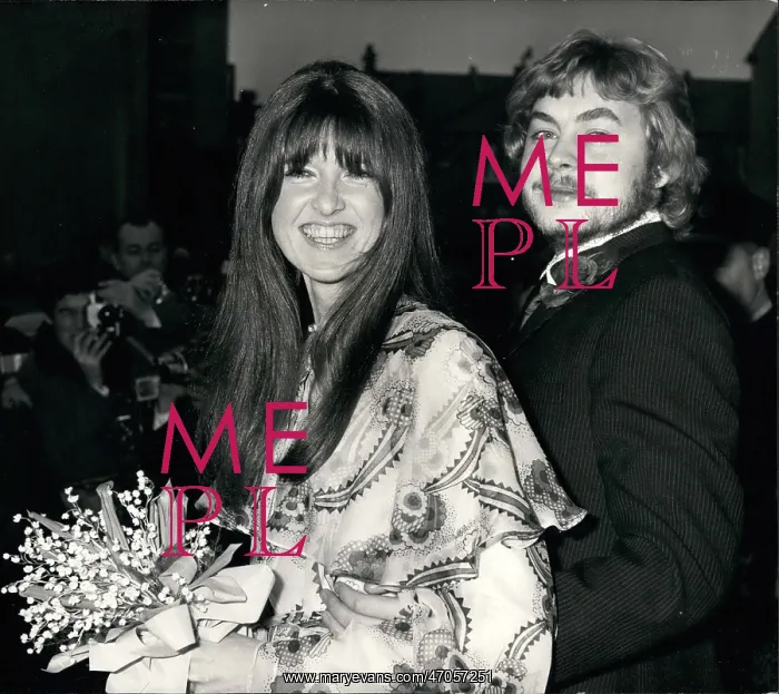 : Hywel Bennett and Cathy McGowan wedding : Hywel Bennett and Cathy McGowan wedding