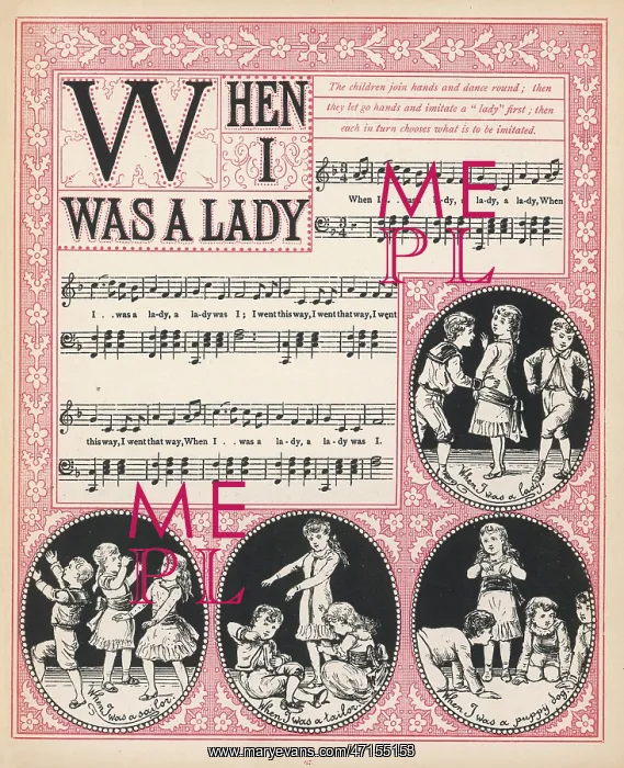 : When I was a lady music sheet 1886 : When I was a lady music sheet 1886