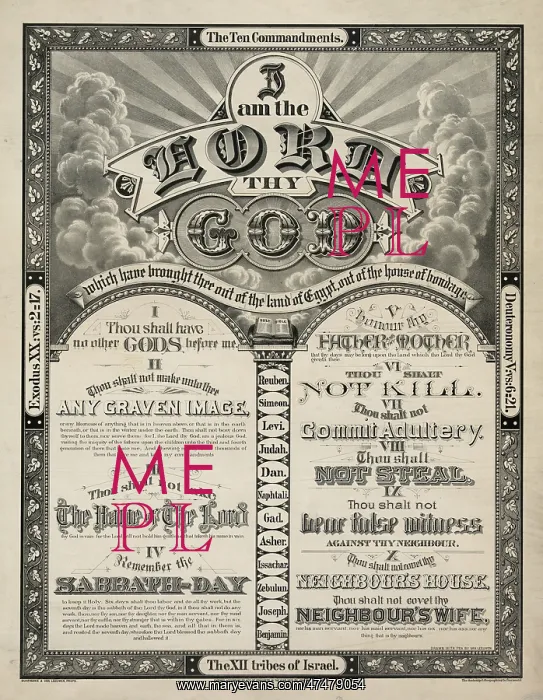 : I am the Lord thy God : I am the Lord thy God