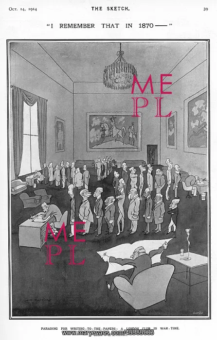 : 'I remember that in 1870-' Cartoon by H.M. Bateman : 'I remember that in 1870-' Cartoon by H.M. Bateman