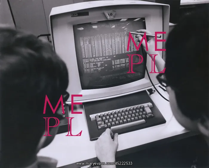 : IBM programmers work at a cathode ray monitor ? : IBM programmers work at a cathode ray monitor ?