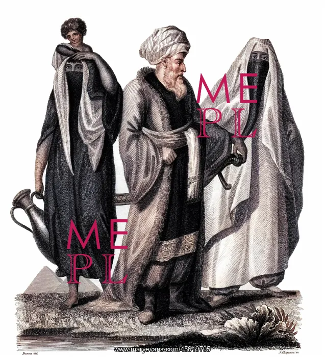: Ibrahim Bey (El-Greitli) with two women : Ibrahim Bey (El-Greitli) with two women