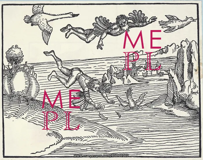 : Icarus and Daedalus flying : Icarus and Daedalus flying