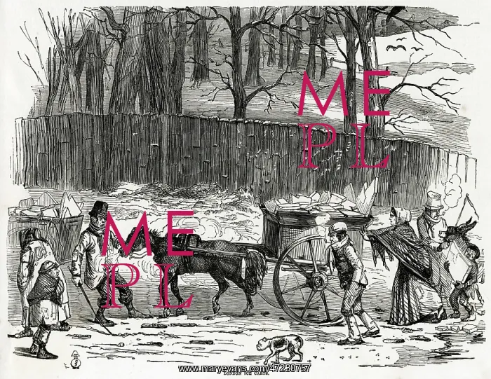 : Ice Cart in London 1850 : Ice Cart in London 1850