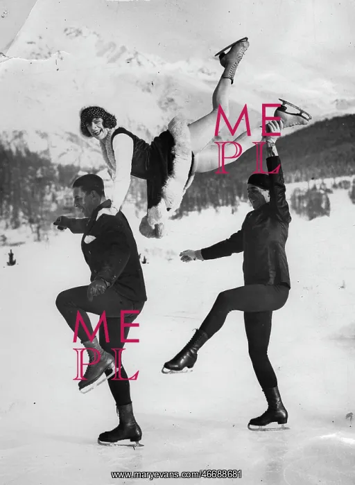 : The ice dancers Howard Nicholson and : The ice dancers Howard Nicholson and