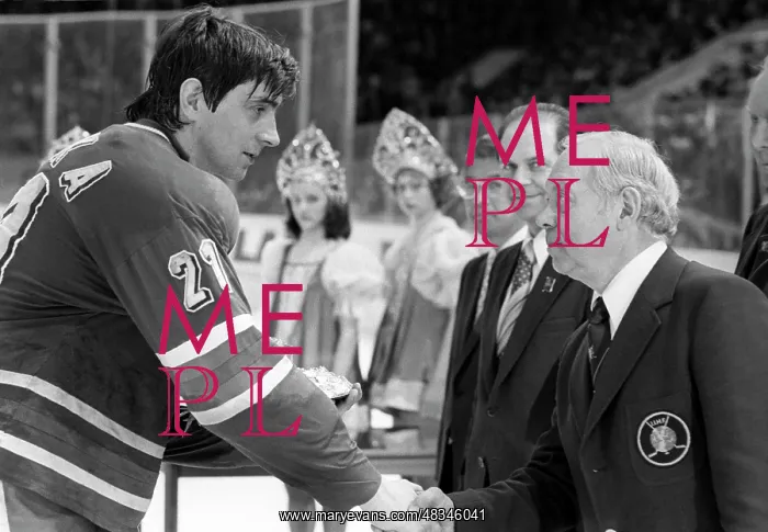 : Ice hockey player Ivan Hlinka and judge Andrei : Ice hockey player Ivan Hlinka and judge Andrei