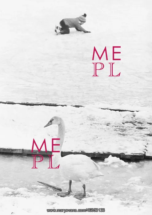 : Ice skating on Old Danube 1977 : Ice skating on Old Danube 1977
