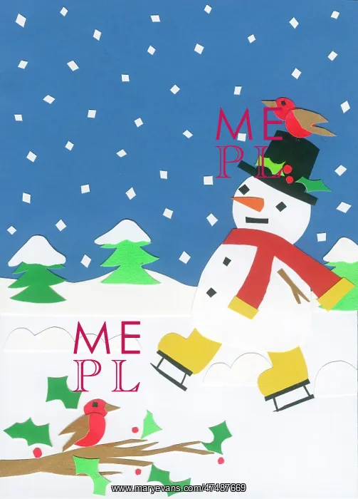 : Ice Skating Snowman : Ice Skating Snowman