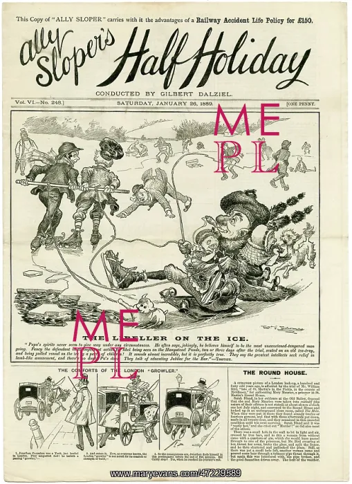 : ICE SKATING ON TRAY 1889 : ICE SKATING ON TRAY 1889
