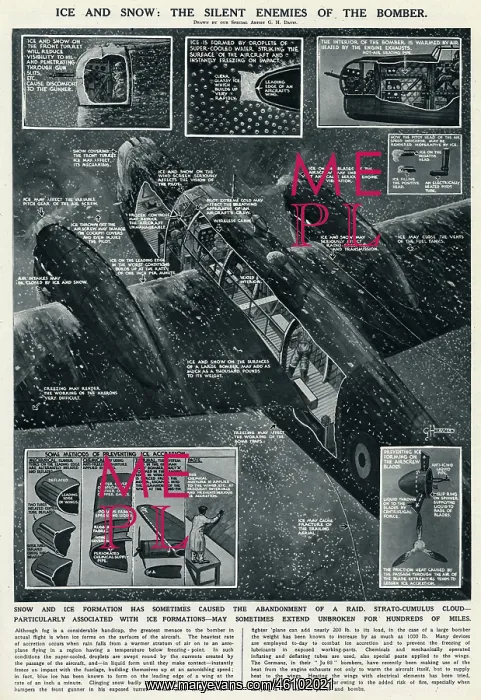 : Ice and snow, enemies of the bomber, by G. H. Davis : Ice and snow, enemies of the bomber, by G. H. Davis