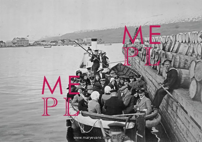 : Iceland - Tourists around 1913 : Iceland - Tourists around 1913