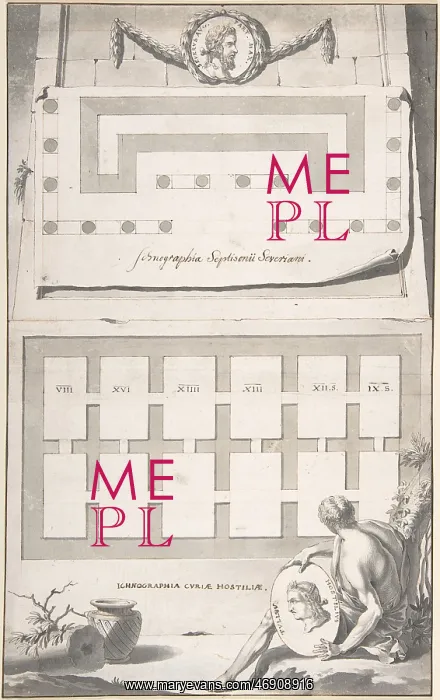 : Ichnographia (or groundplan) of the Arch of Septimius : Ichnographia (or groundplan) of the Arch of Septimius