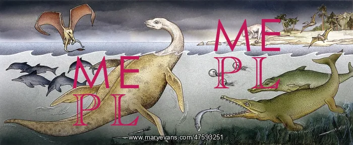 : Ichthyosaurus, Rhamphorhynchus, Plesiosaurus, Megalosaurus : Ichthyosaurus, Rhamphorhynchus, Plesiosaurus, Megalosaurus
