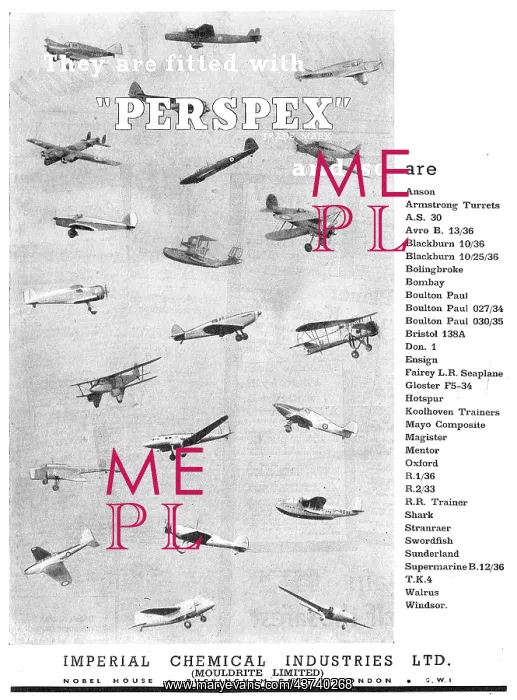 : ICI (Mouldrite) Perspex : ICI (Mouldrite) Perspex