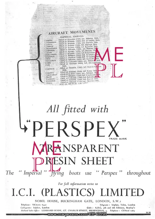  : ICI - Perspex