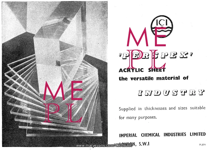 : ICI Perspex Acrylic Sheet : ICI Perspex Acrylic Sheet