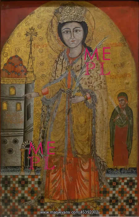 : Icon, Orthodox Church of St Barbara, Coptic Cairo, Egypt