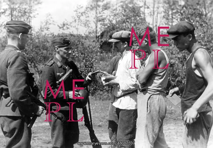 : ID control in a partisan village, 1942 : ID control in a partisan village, 1942