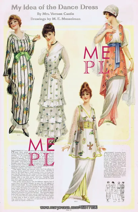 : My Idea of the Dance Dress by Mrs Vernon Castle : My Idea of the Dance Dress by Mrs Vernon Castle