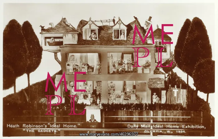 : Ideal Home Exhibition - Heath Robinson Home : Ideal Home Exhibition - Heath Robinson Home
