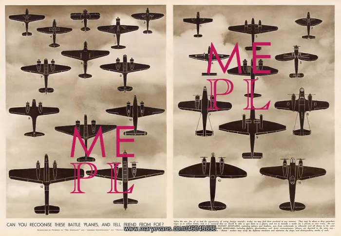 : Identification Silhouettes of Aircrafts WWI : Identification Silhouettes of Aircrafts WWI