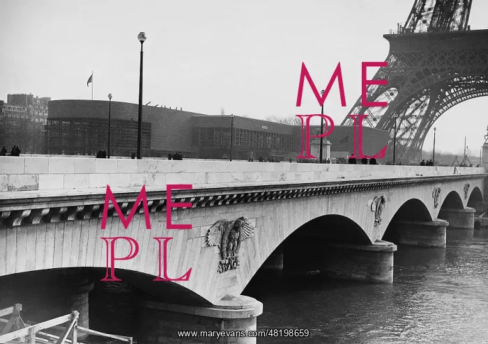 : Iena bridge in Paris, 1937 : Iena bridge in Paris, 1937