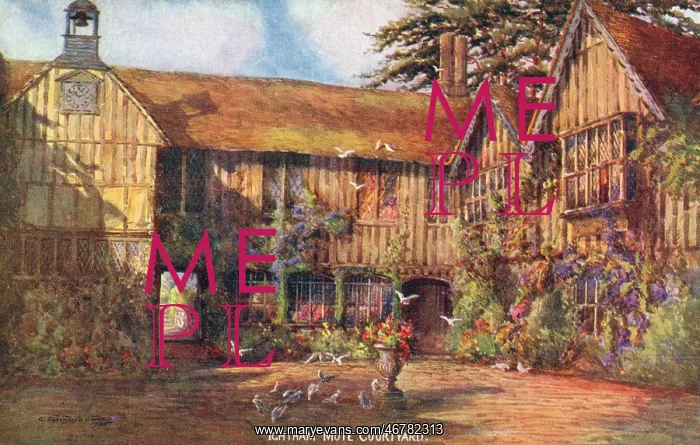 : Ightham Mote, Kent - The Courtyard : Ightham Mote, Kent - The Courtyard