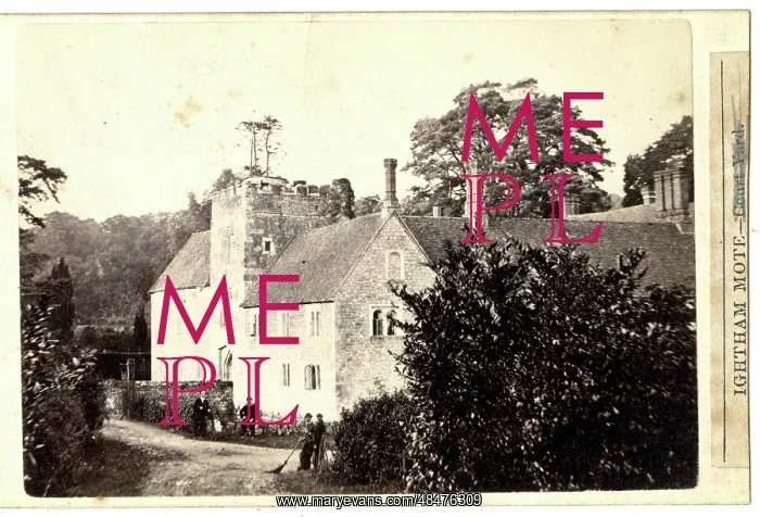  : Ightham Mote with workmen, Kent