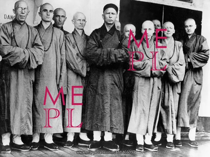 : Ignaz Trebitsch-Lincoln with monks and nuns on board the Em : Ignaz Trebitsch-Lincoln with monks and nuns on board the Em