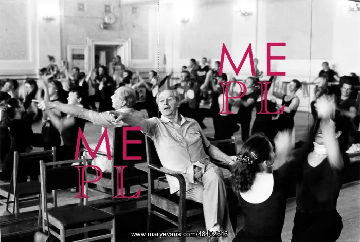 : Igor Moiseyev at rehearsal, 1991 : Igor Moiseyev at rehearsal, 1991