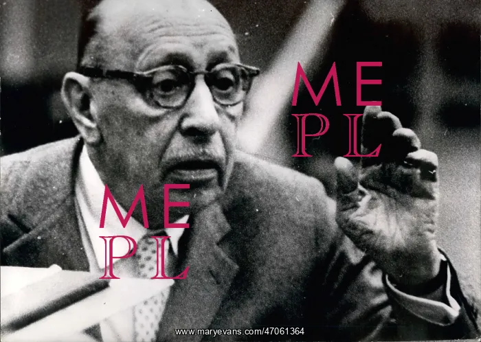 : Igor Stravinsky rehearses BBC Symphony Orchestra : Igor Stravinsky rehearses BBC Symphony Orchestra