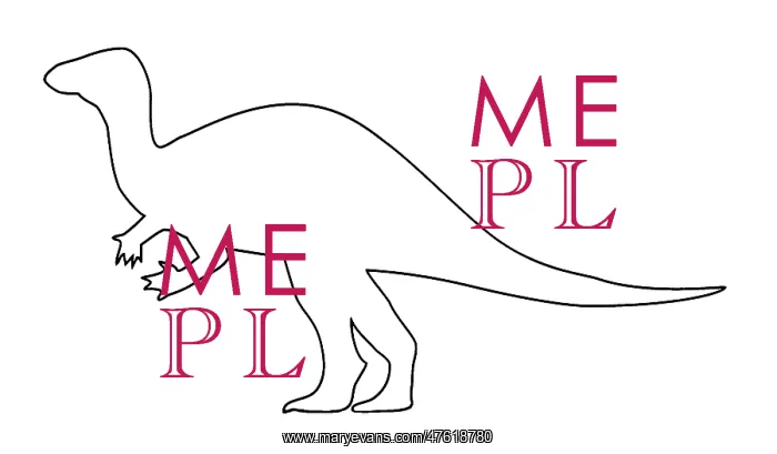: Iguanodon. Outline illustration of a Iguanodon : Iguanodon. Outline illustration of a Iguanodon
