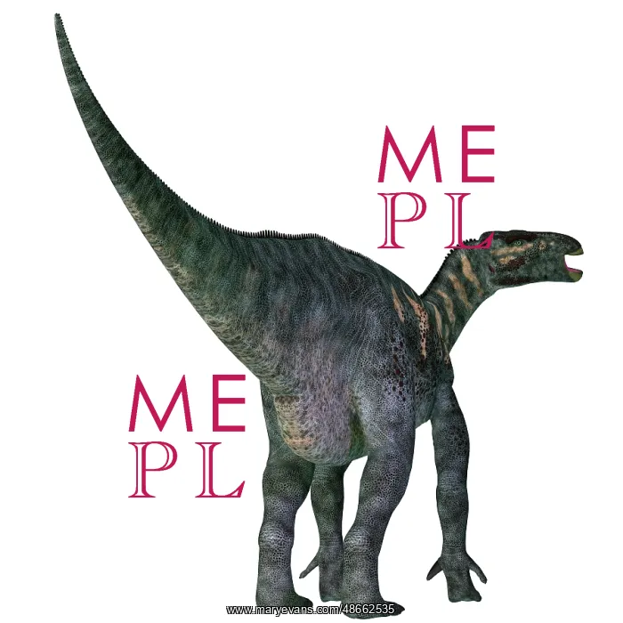 : Iguanodon dinosaur : Iguanodon dinosaur
