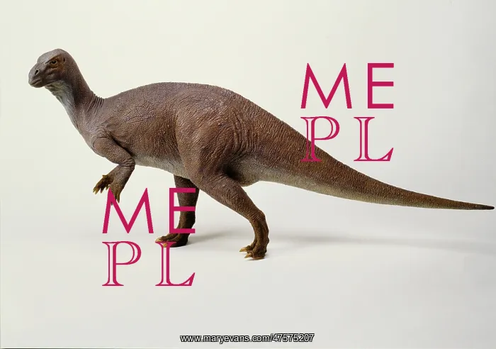 : Iguanodon model, 1990s : Iguanodon model, 1990s