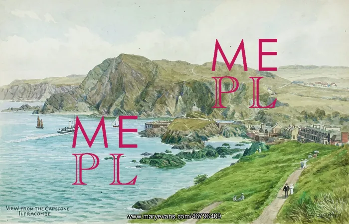 : Ilfracombe, North Devon, viewed from the Capstone : Ilfracombe, North Devon, viewed from the Capstone