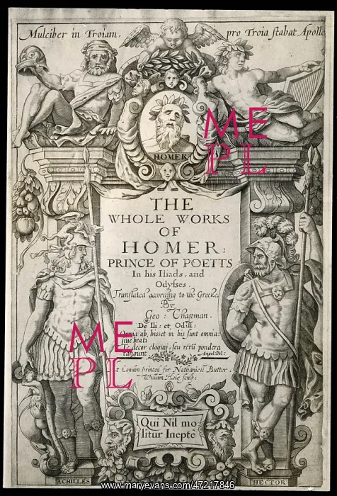 : The Iliad - TIItle Page : The Iliad - TIItle Page