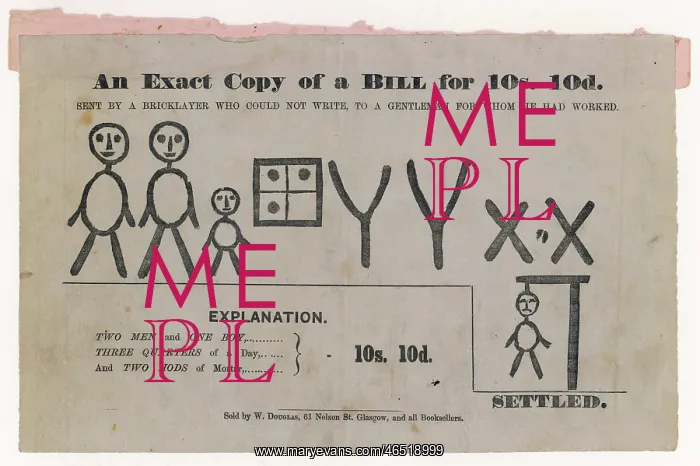 : ILLITERATE WORKER'S BILL : ILLITERATE WORKER'S BILL