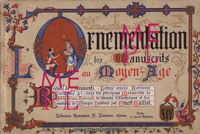 : Illuminated borders, miniature of man presenting : Illuminated borders, miniature of man presenting