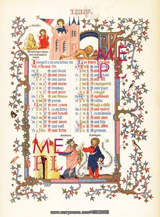 : Illuminated calendar for July 1846 : Illuminated calendar for July 1846