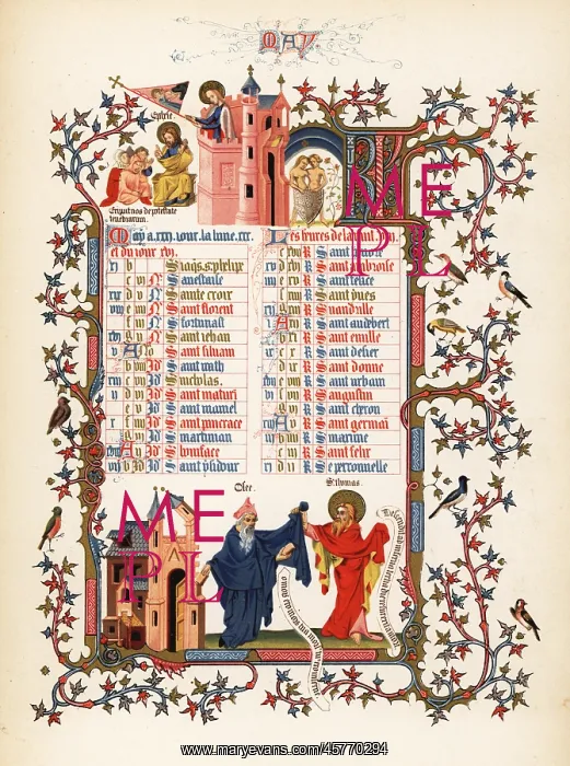 : Illuminated calendar for May 1846 : Illuminated calendar for May 1846
