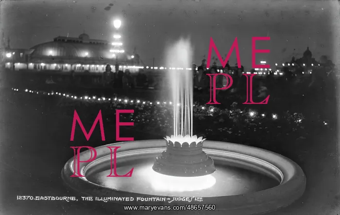 : The Illuminated Fountain at Night : The Illuminated Fountain at Night