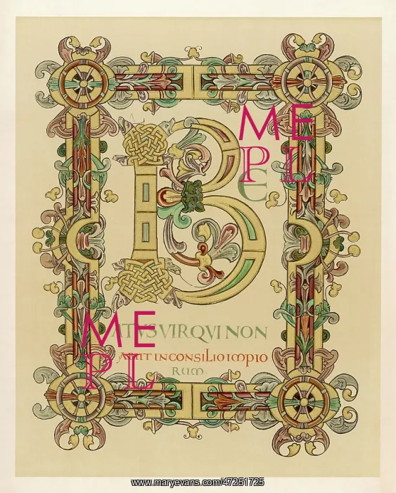 : ILLUMINATED INITIAL B : ILLUMINATED INITIAL B