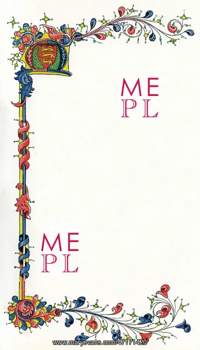  : Illuminated letter M