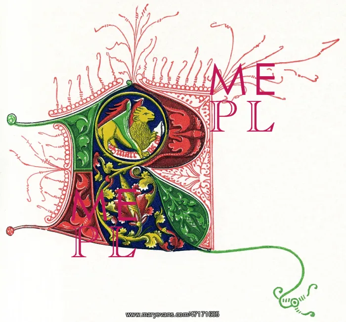  : Illuminated letter R
