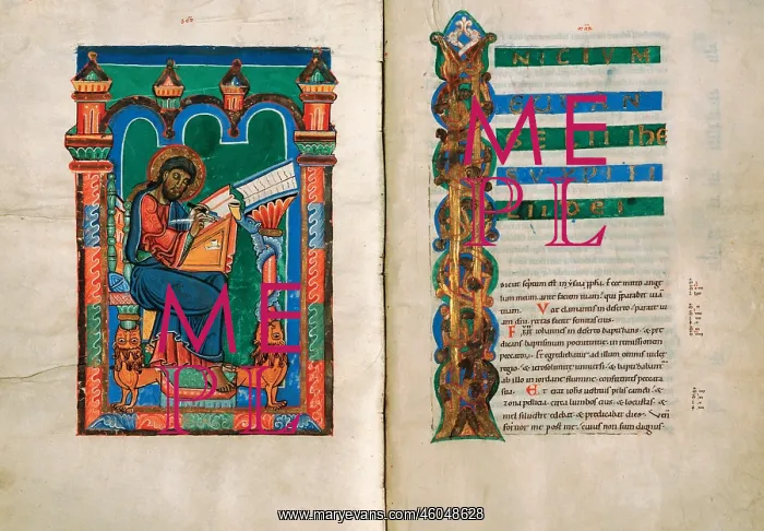 : Illuminated manuscript in Codex III 1 : Illuminated manuscript in Codex III 1