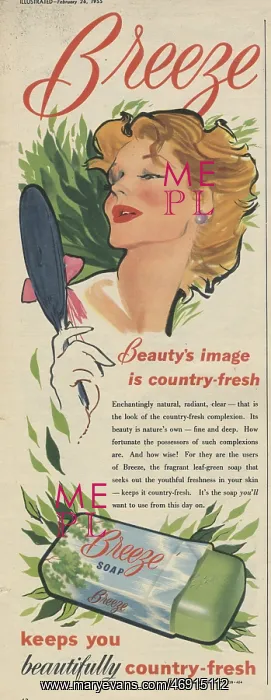 : illustrated 26-2-55 - breeze, soap, advert : illustrated 26-2-55 - breeze, soap, advert
